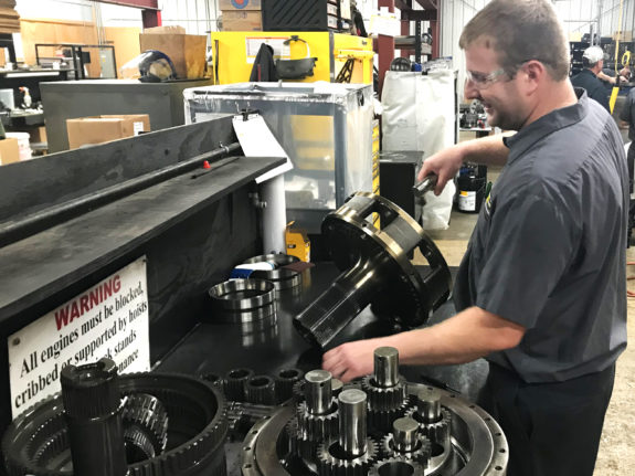 Riggs tech on the job